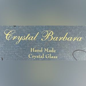 Crystal Barbara set of 6 gorgeous crystal colorful glasses